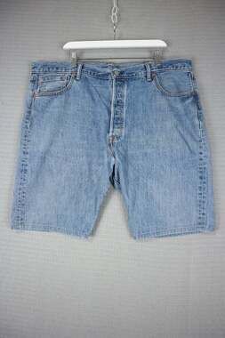 Levi's 501 Blue Denim Jean Shorts Mens 42W